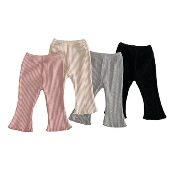 Детские брюки Летние Узкие брюки Стрейчевые брюки для новорожденных мальчиков, одежда для маленьких мальчиков и девочек, однотонная детская одежда для детей