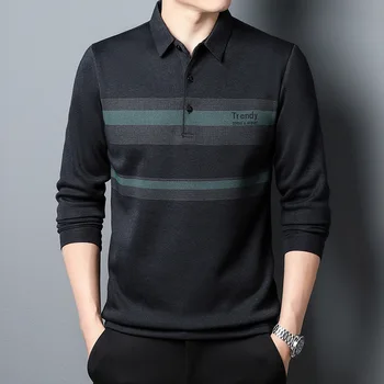 Высококачественная мужская рубашка поло с чистой вышивкой 2023, летняя новинка высокого класса, лацкан для занятий спортом и отдыха с короткими рукавами