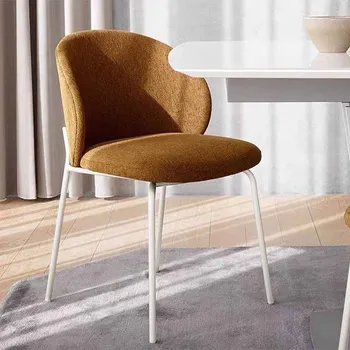 Удобный Кухонный обеденный стул с мягкой обивкой Nordic Outdoor, современный Садовый шезлонг с низкой спинкой, Мебель для дома Silla Comedor