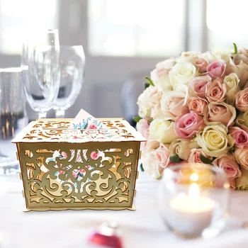 Полая Коробка для поздравительных открыток на свадьбу, креативный чехол для декора вечеринки по случаю дня рождения